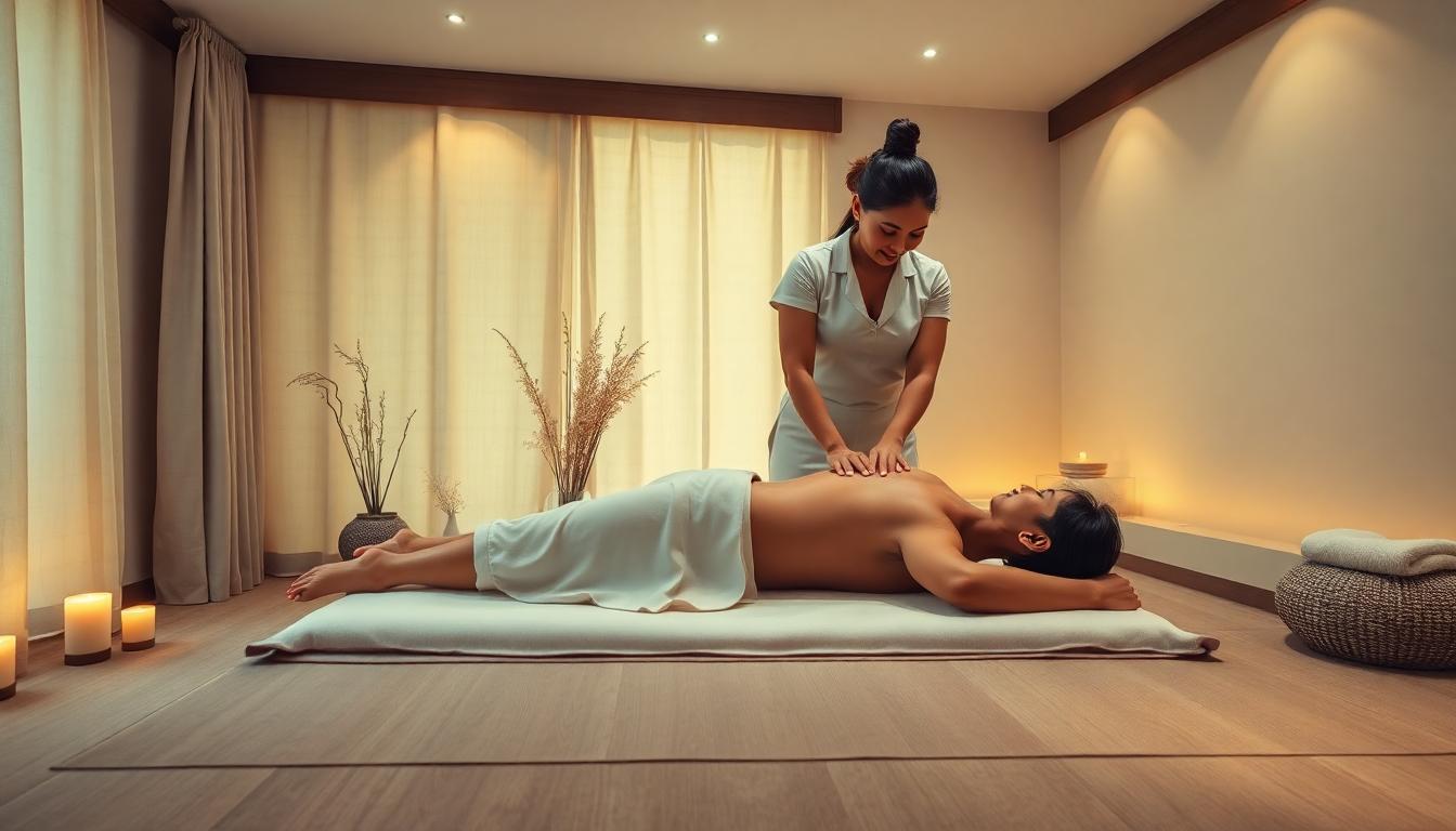 What happens in Thai full body massage?.
